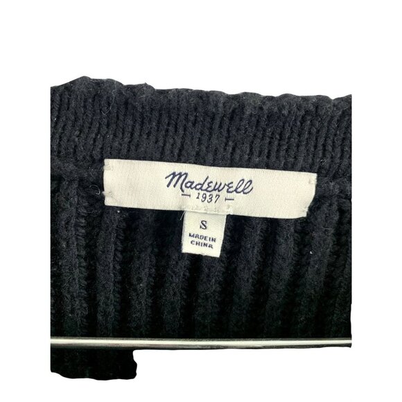 Madewell Women’s Black Sweater With Slit Sides - Picture 3 of 5